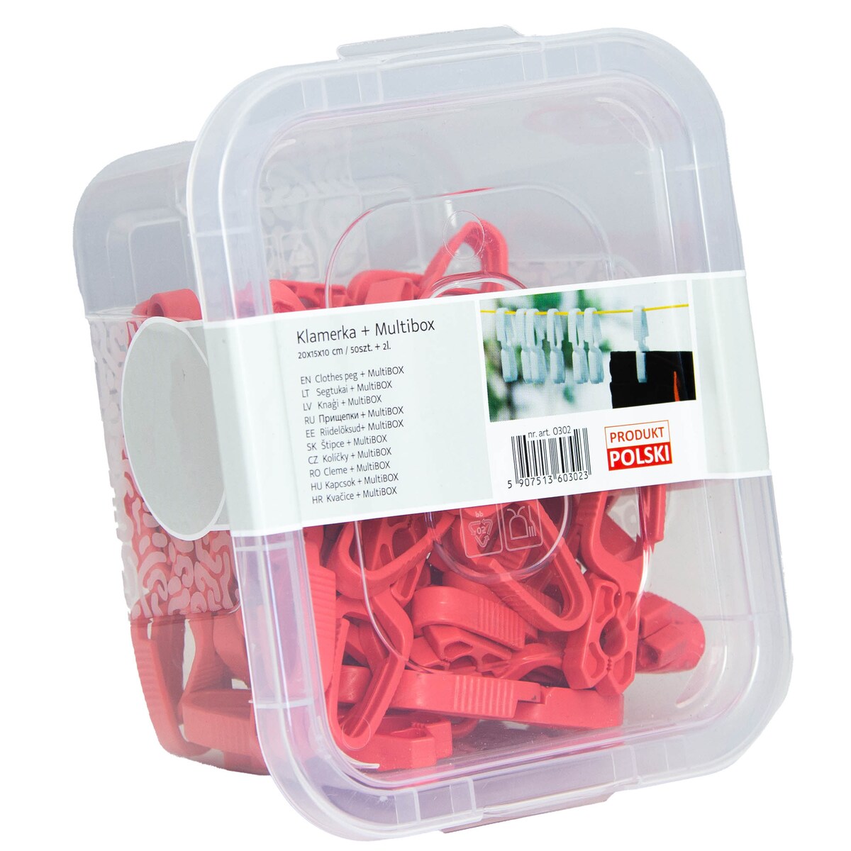 Klamerki Do Prania Ręczników 50 Szt Spinacze W Pudełku Koszyk Na Klamerki