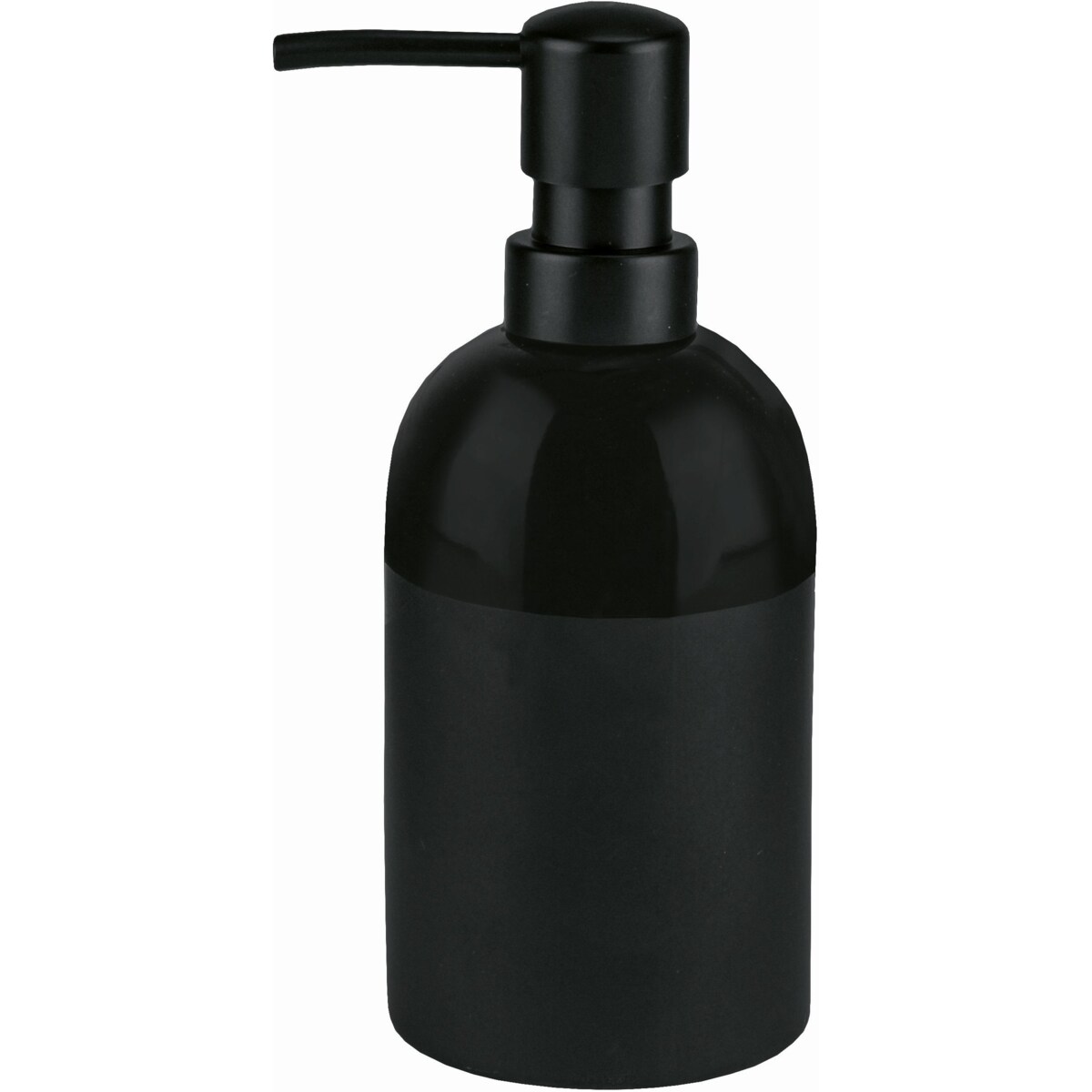 Kleine Wolke Deep Dozownik do mydła ceramika czarny mat i połysk