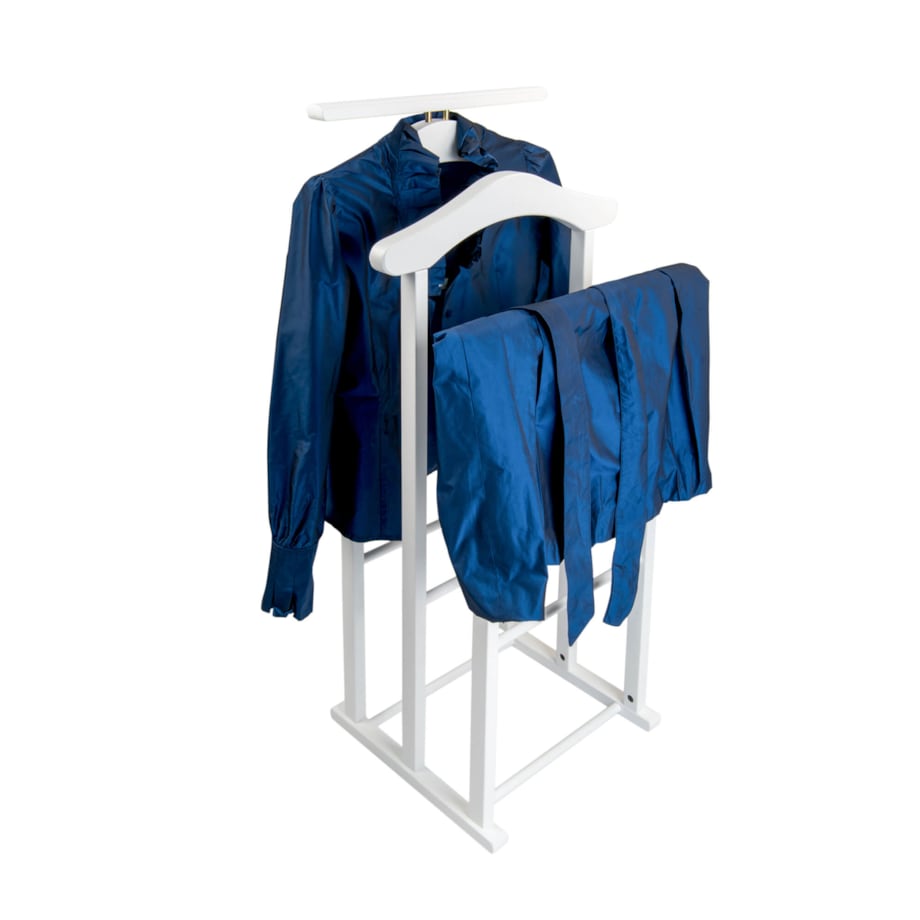 ARREDAMENTI MAXI Stojak na koszule i garnitur - 102 x 35 cm, Biały