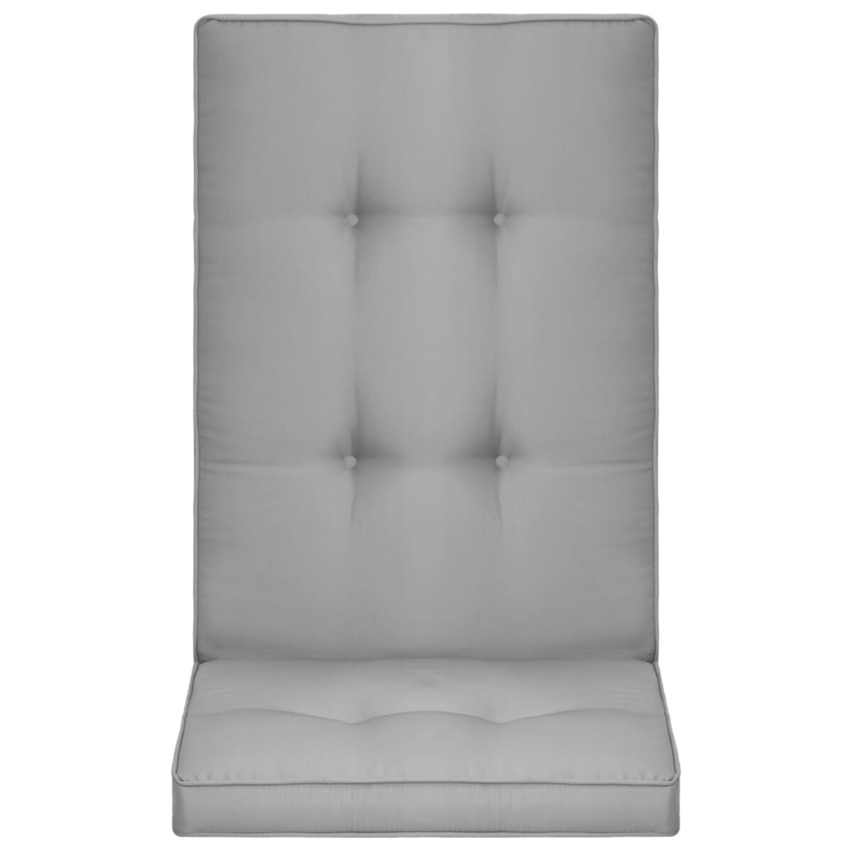 vidaXL Poduszki na krzesła ogrodowe, 2 szt., szare, 120x50x5 cm