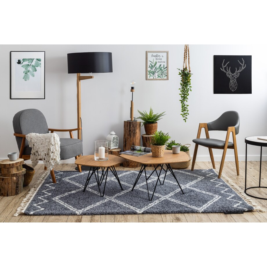 Dywan BERBER ASILA B5970 szary / biały 200x290 cm