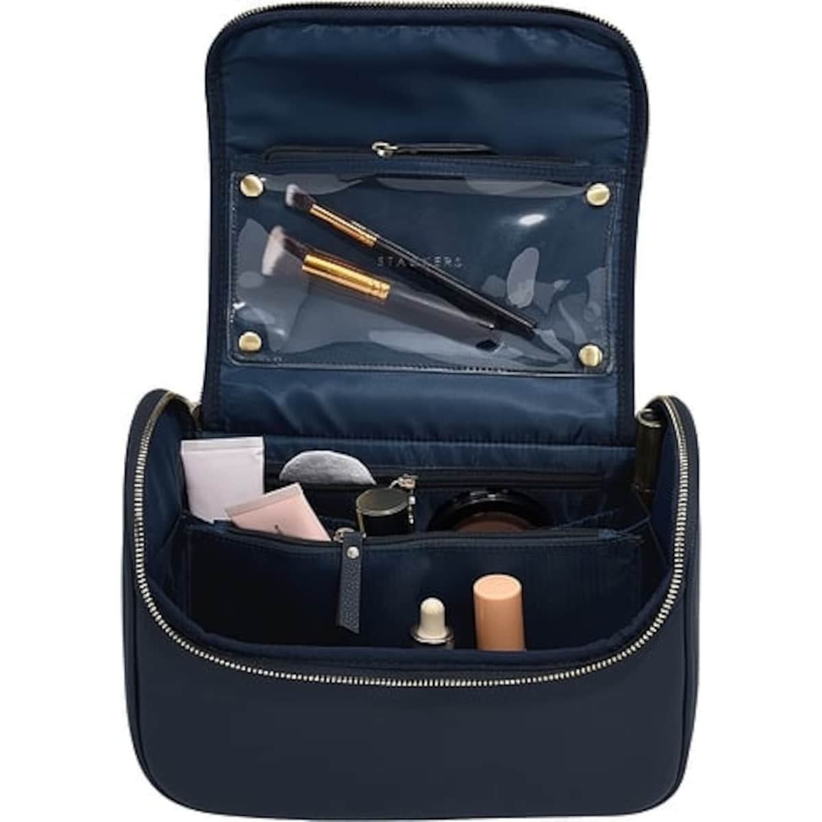 Kosmetyczka Stackers granatowa z lusterkiem