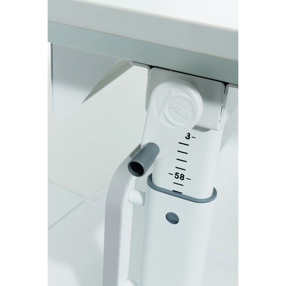 Biurko regulowane PAIDI DIEGO GT 130 cm – kredowa biel / biały