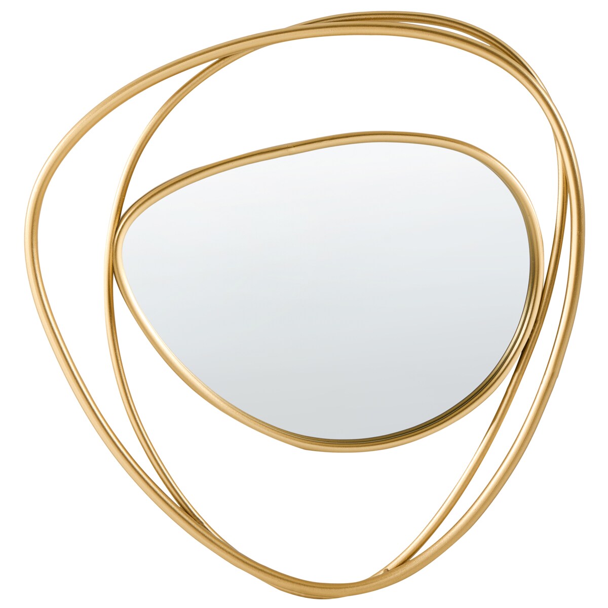 Lustro ścienne COURCY 50 cm 54 cm Metal Złoty