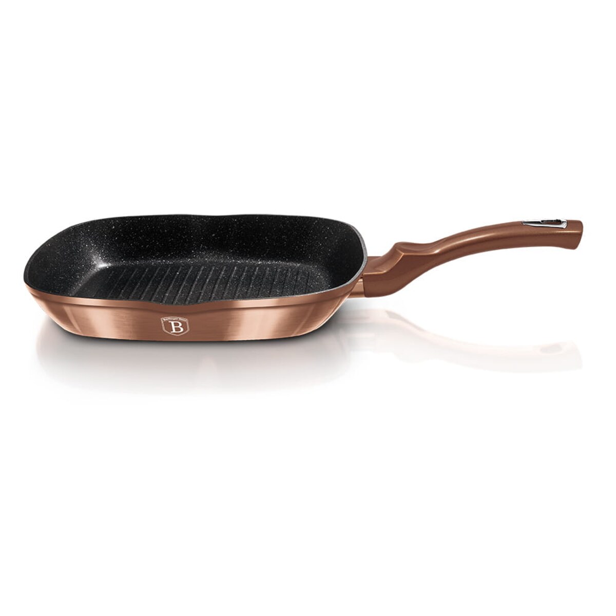 Patelnia grillowa 28x28cm BERLINGER HAUS Rosegold Noir