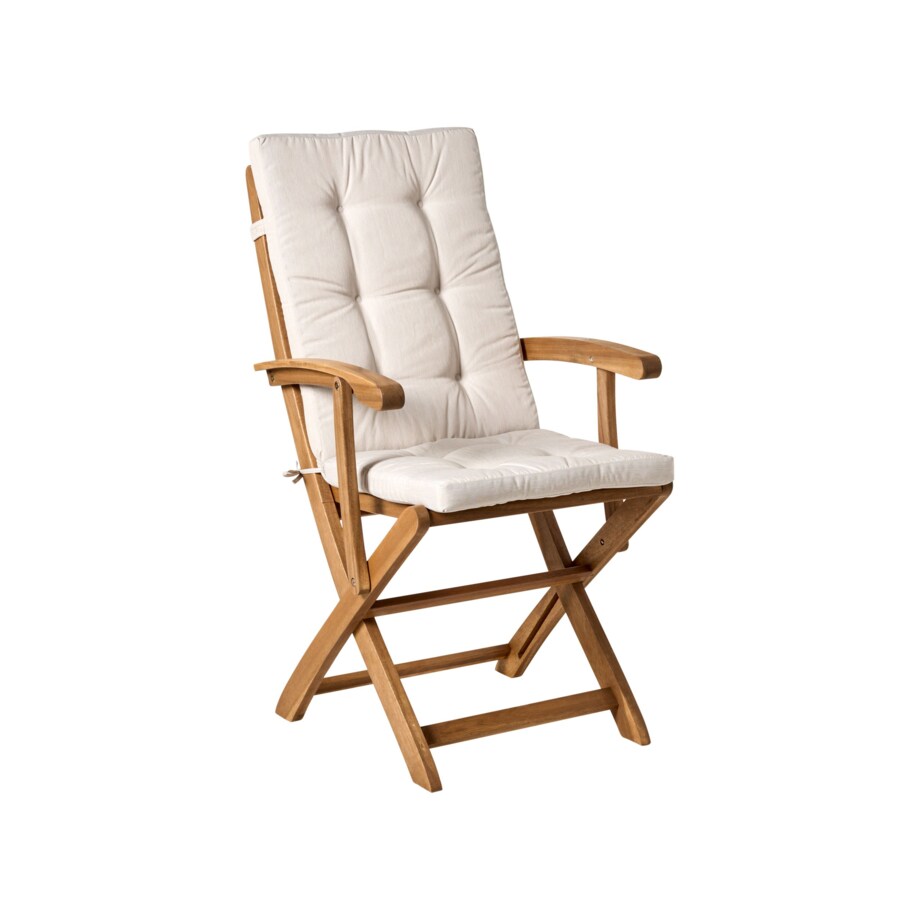 Zestaw ogrodowy dla 8 osób MAUI PREMIUM Drewno akacjowe Jasnobeżowy