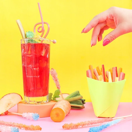 Sypana herbata owocowa RABARBAROWY SORBET jabłka rabarbar 150g premium