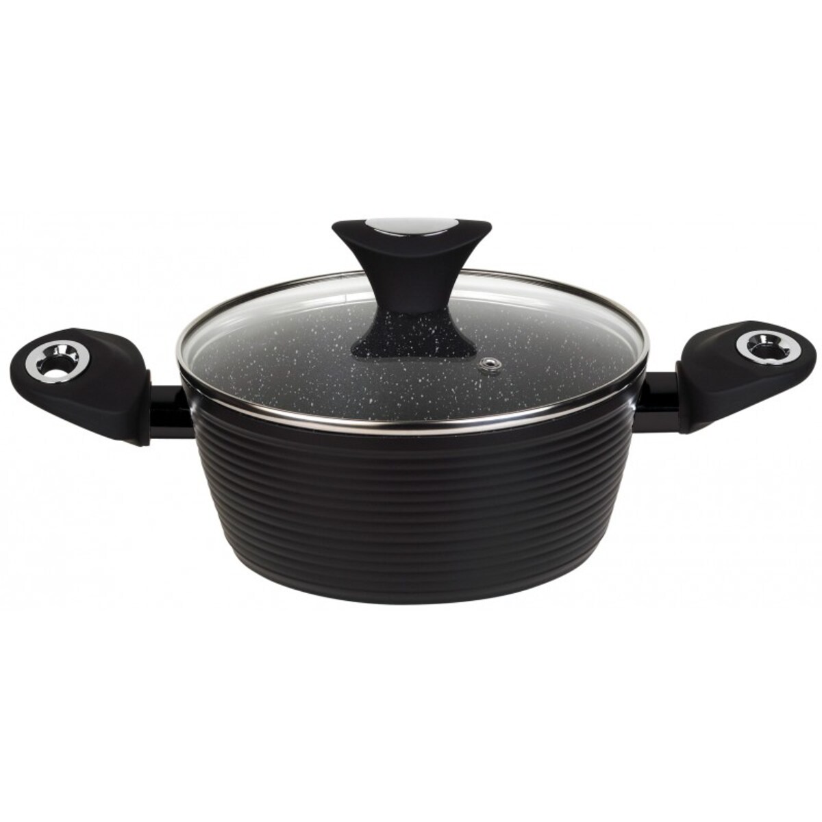 Zestaw garnków z powłoką granitową Marmo 12 ele. KLAUSBERG