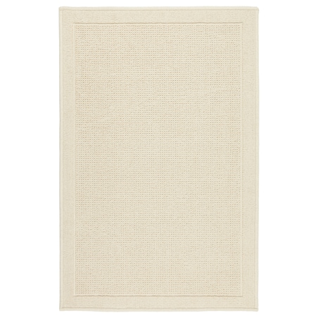 Dywanik łazienkowy Lino 50x80 cm e-bawełniany ramka beżowy