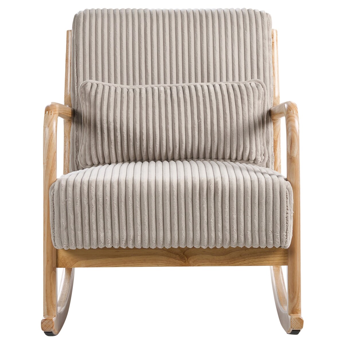 Fotel bujany SORSELE Sztruks Beżowy