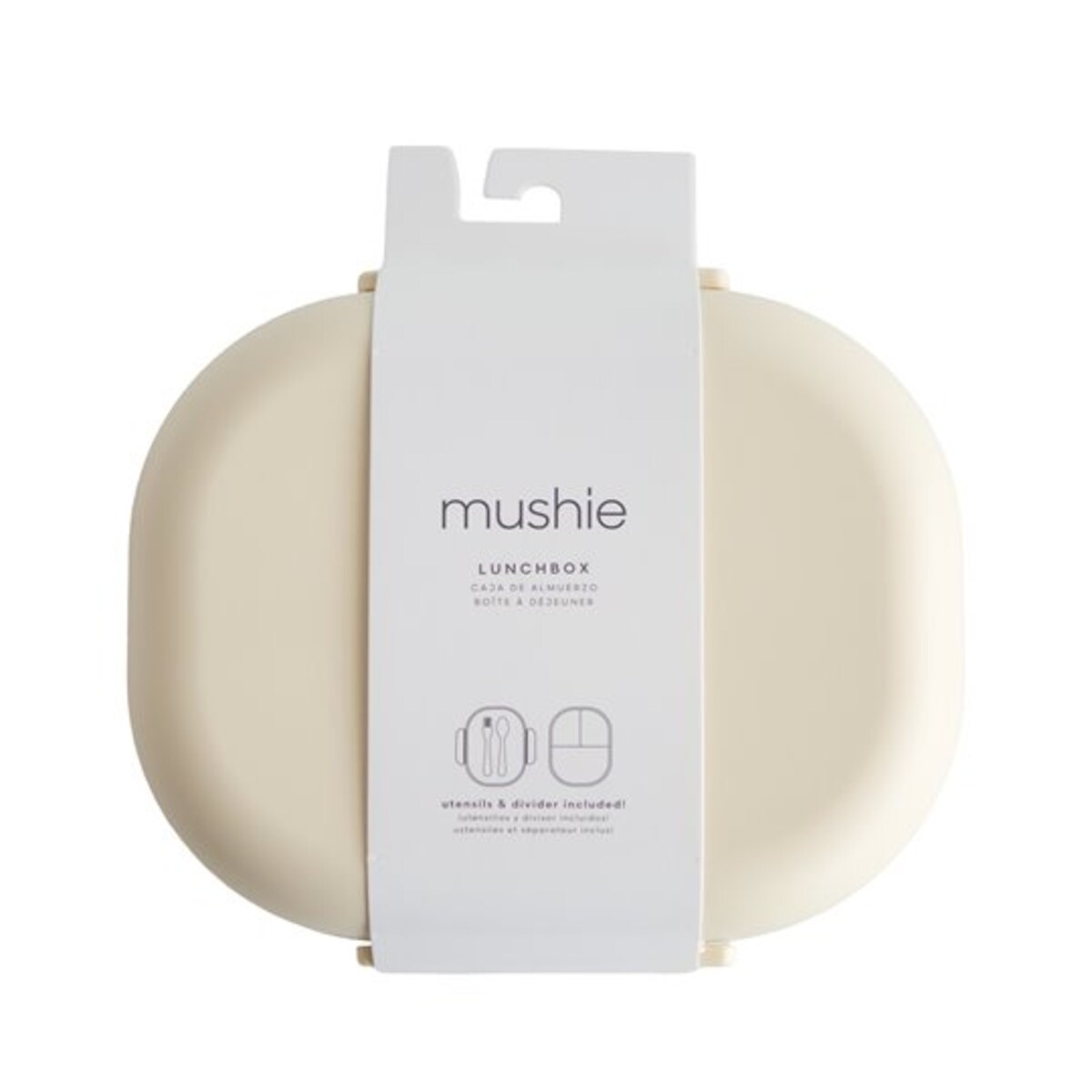Mushie Lunchbox dla Dzieci Pojemnik na Jedzenie ze Sztućcami Ivor