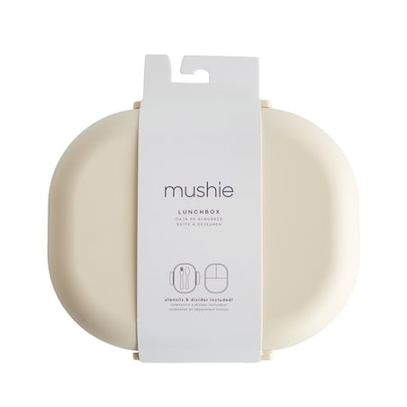 Mushie Lunchbox dla Dzieci Pojemnik na Jedzenie ze Sztućcami Ivor