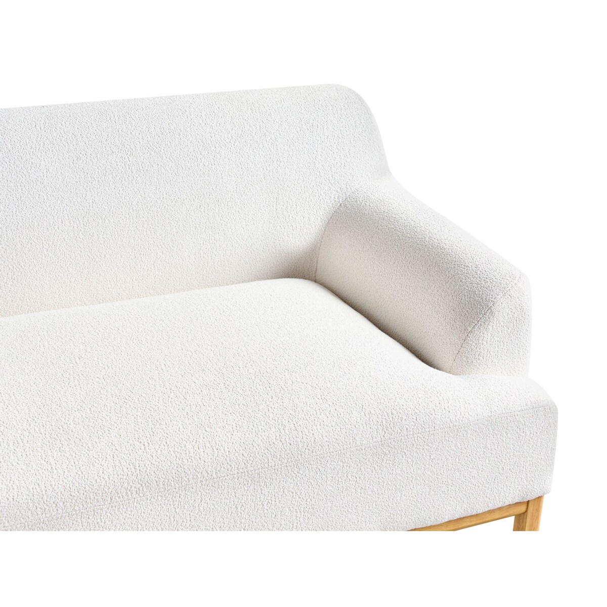 Sofa 3-osobowa boucle złamana biel SOSJO