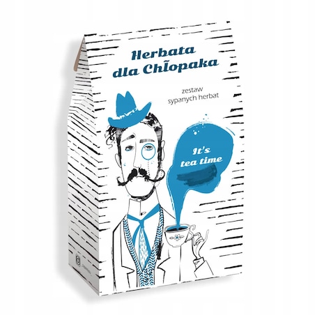 PREZENT UPOMINEK NA DZIEŃ CHŁOPAKA - ZESTAW MIX 10 HERBAT SYPANYCH PREMIUM - DLA FACETA MĘŻCZYZNY TATY BRATA KOLEGI WUJKA TEŚCIA