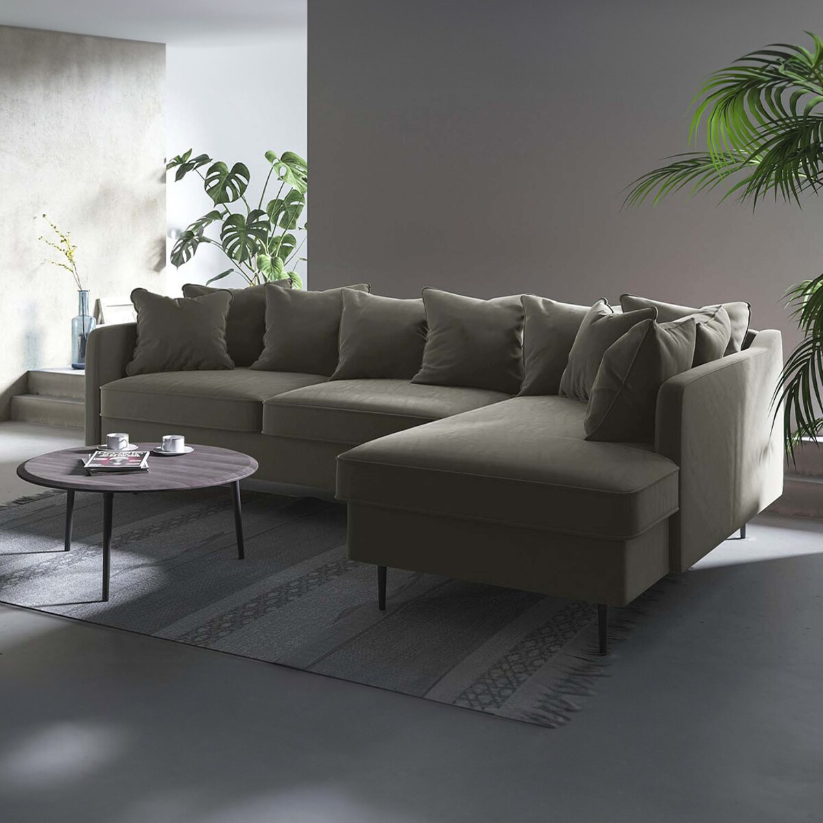 Esme Sofa narożna - beżowa