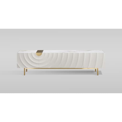 Szafka RTV złota Primavera Glamour Premium 200x40x50