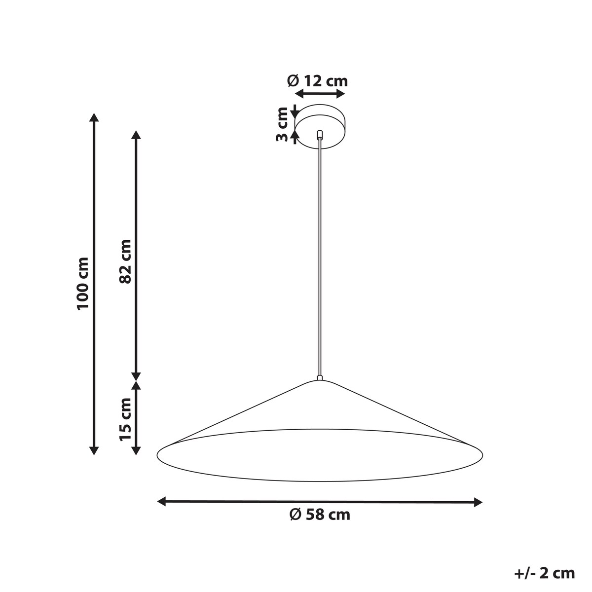 Lampa wisząca RASPACULO Metal Czarny
