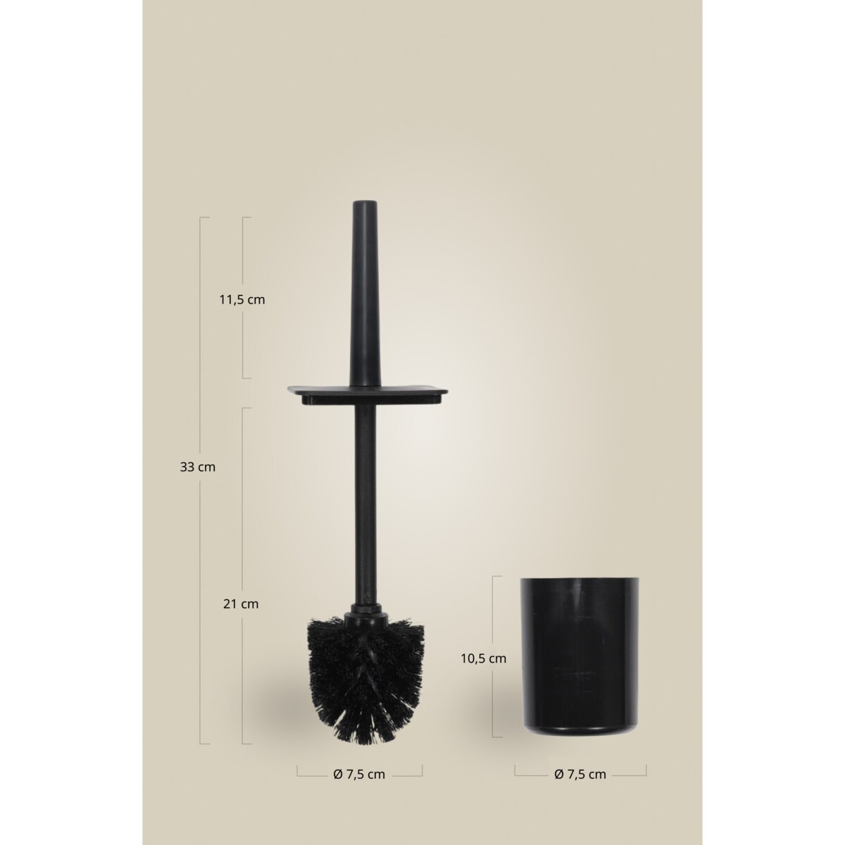 Stojak na papier z pojemnikiem na szczotkę BALVO