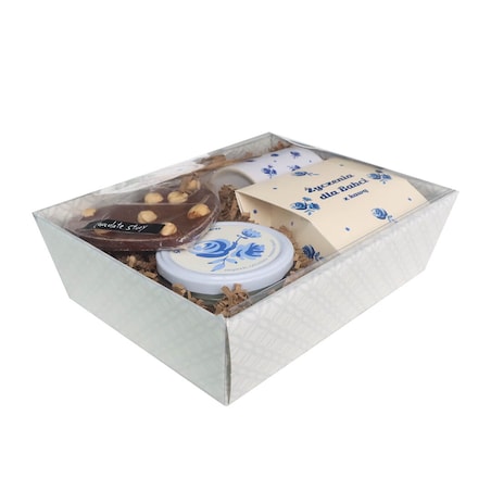 Gotowy zestaw prezentowy „Życzenia dla Babci” kawa aromatyzowana PREMIUM mix 5 saszetek kubek świeca czekoladowe serce prezent upominek na Dzień Babci