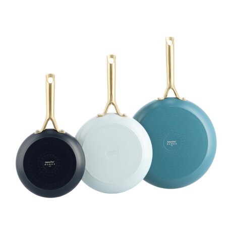 Patelnie ceramiczne SHADES Coastal 20cm + 24cm + 28cm