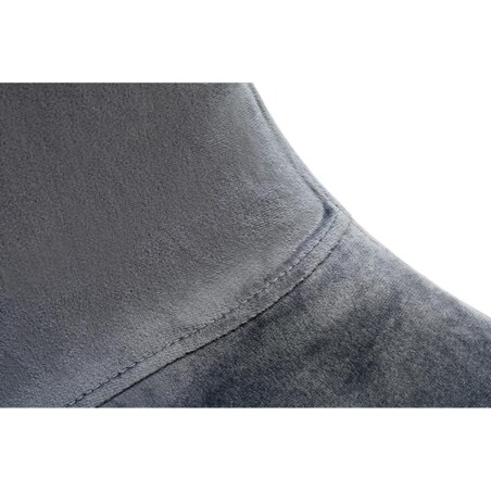 MODESTO krzesło LUCY szare - welur, metal