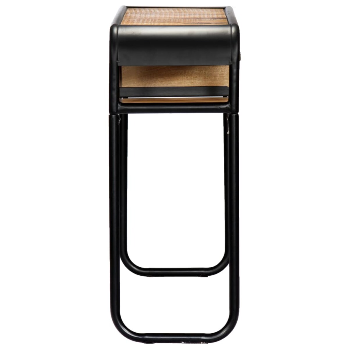 vidaXL Stolik konsola, 118 x 30 x 75 cm, lite drewno mango