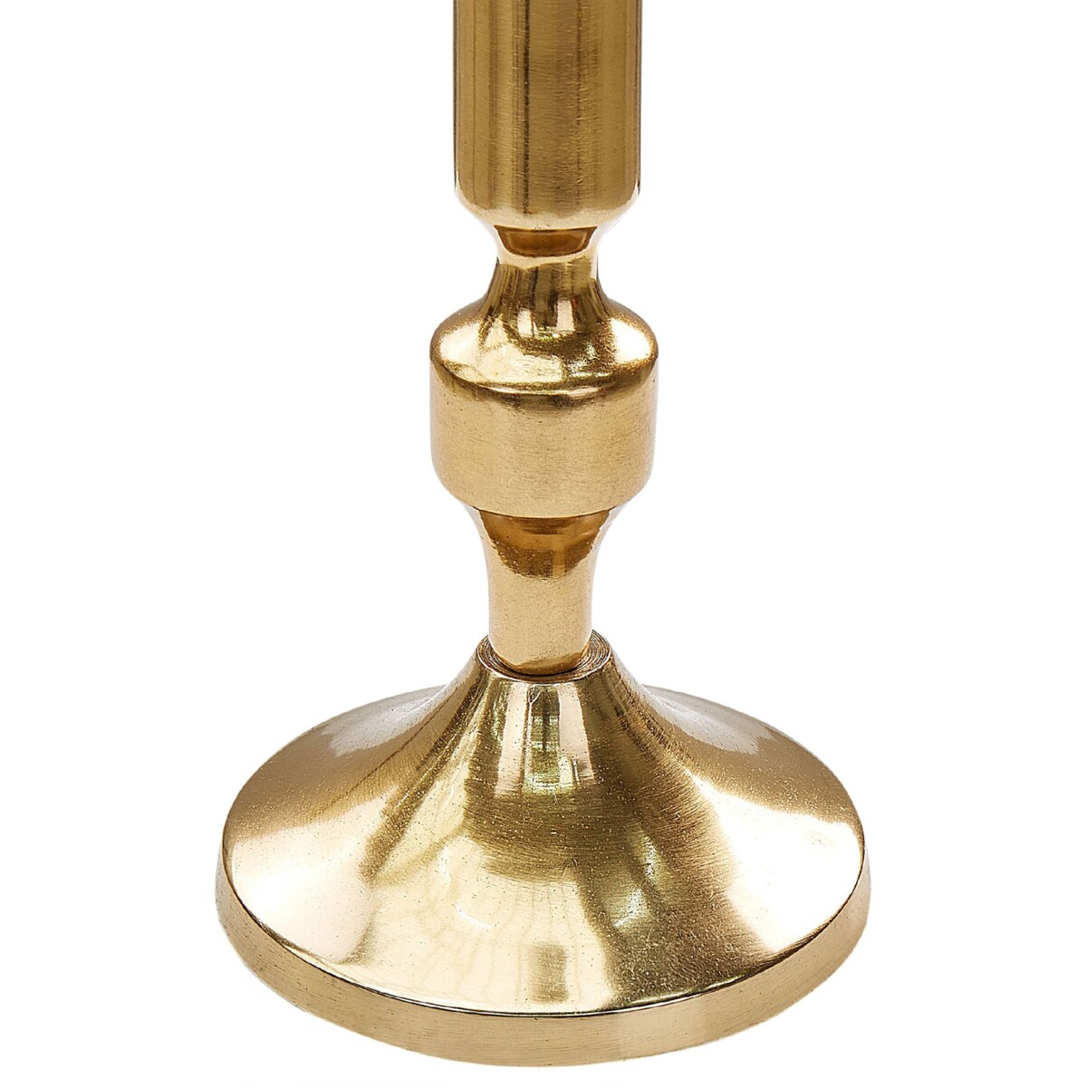 Zestaw 2 świeczników metalowy złoty DIKIRNIS