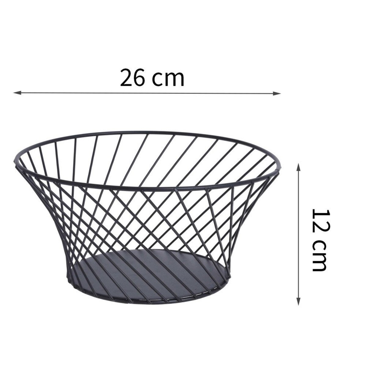 Kosz na owoce metalowy, Ø 26 cm