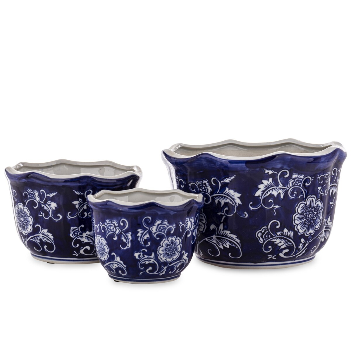 Osłonka 3 szt. ceramiczna 16x26x26 i 13x19x19 i 11x15x15 cm GHARA-IV