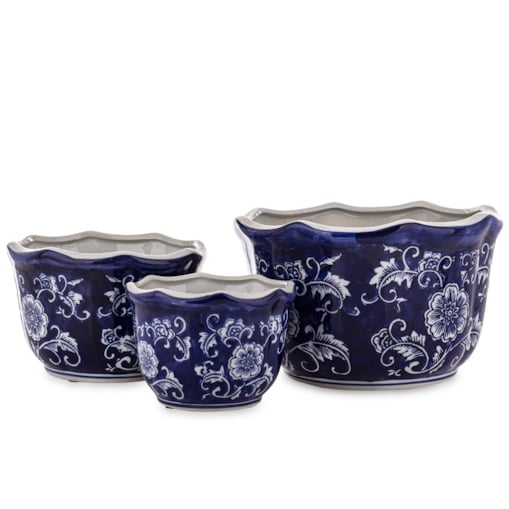 Osłonka 3 szt. ceramiczna 16x26x26 i 13x19x19 i 11x15x15 cm GHARA-IV