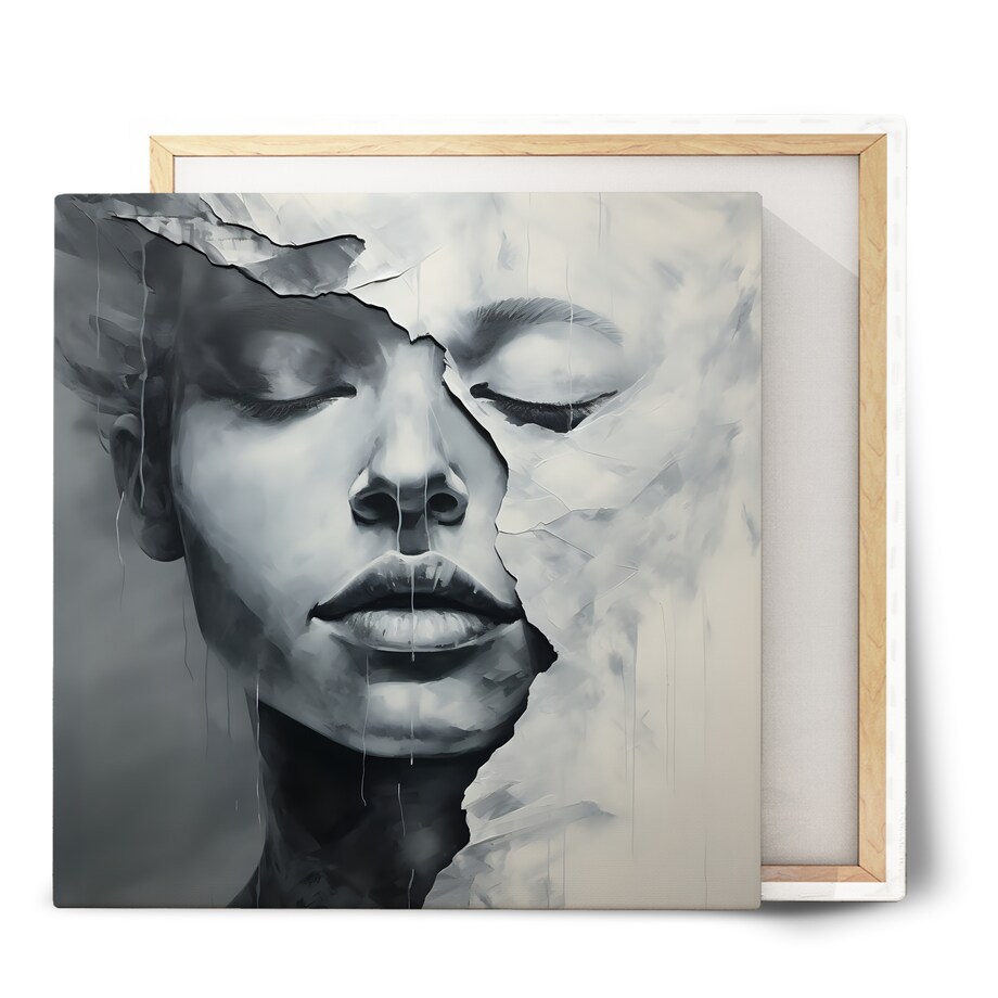 Obraz Na Płótnie Abstrakcyjny Kobiecy Portret 50x50cm