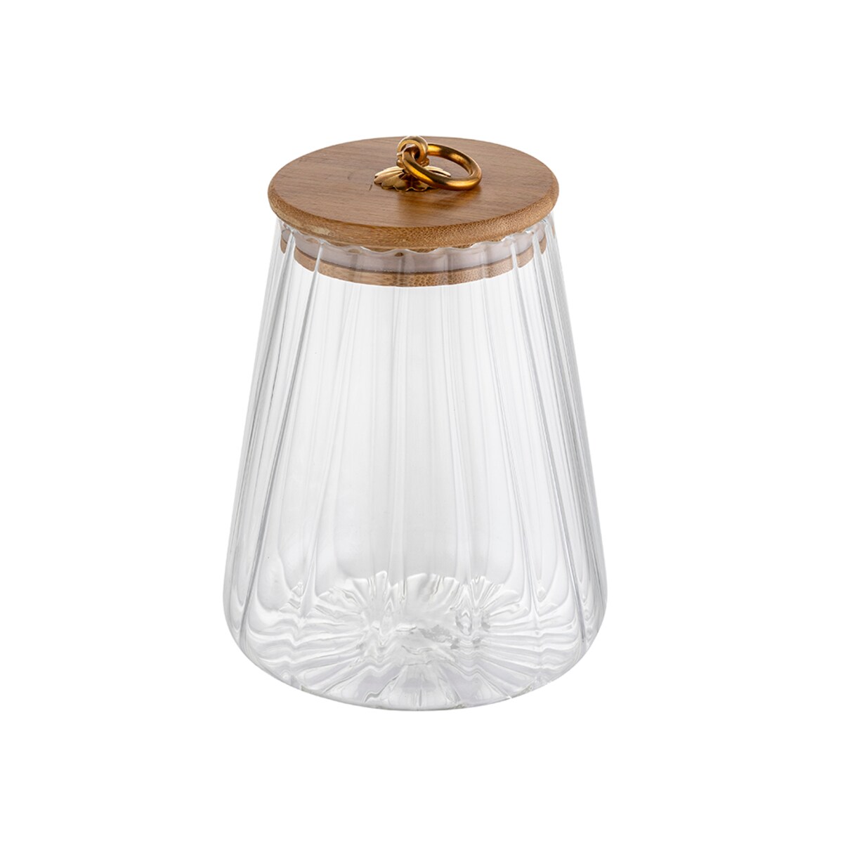 POJEMNIK SZKLANY dekoracyjny kuchenny 1 L ozdobny na jedzenie cukier sól