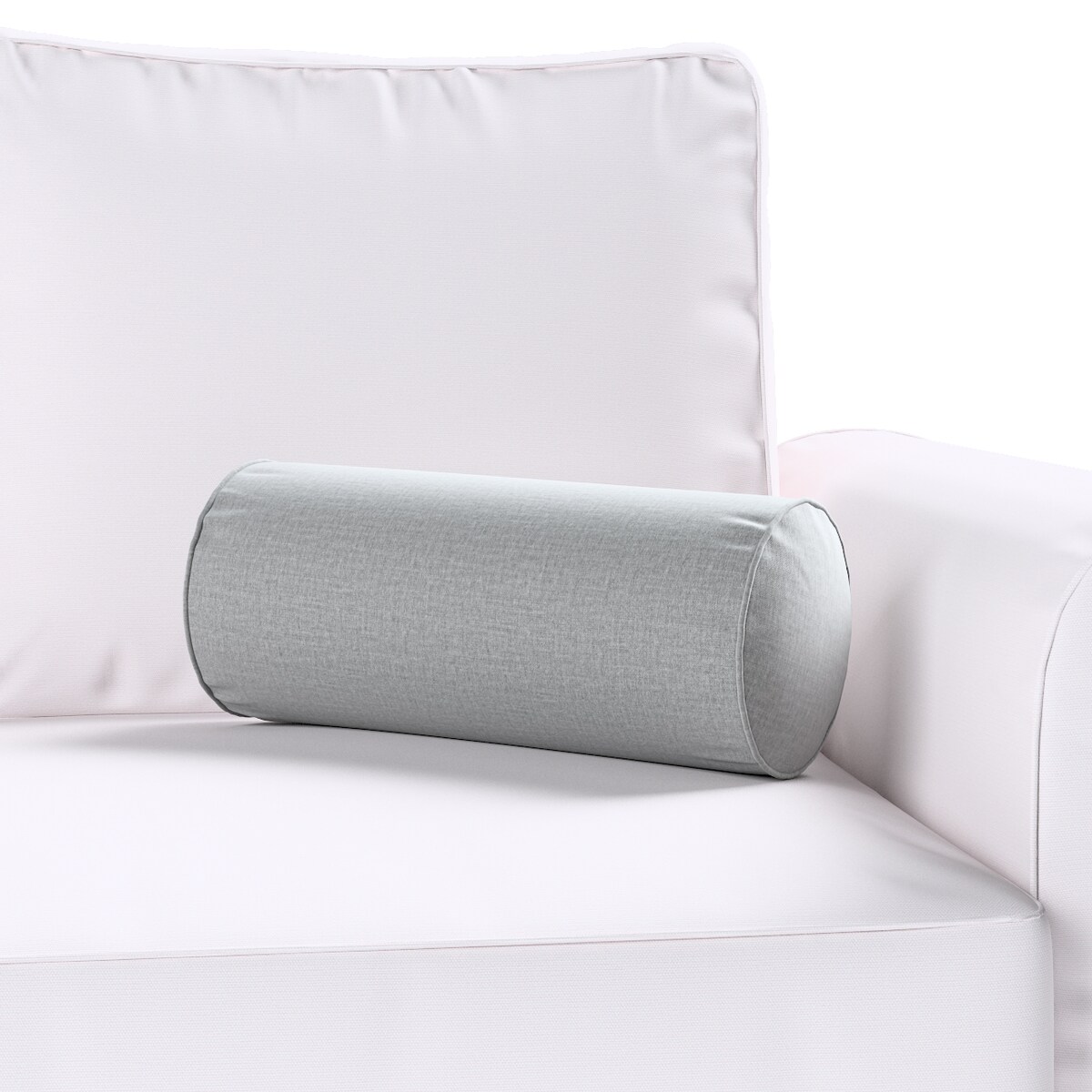 Poduszka wałek prosty, ciemno szary welwet, Ø16 x 40 cm, Ingrid