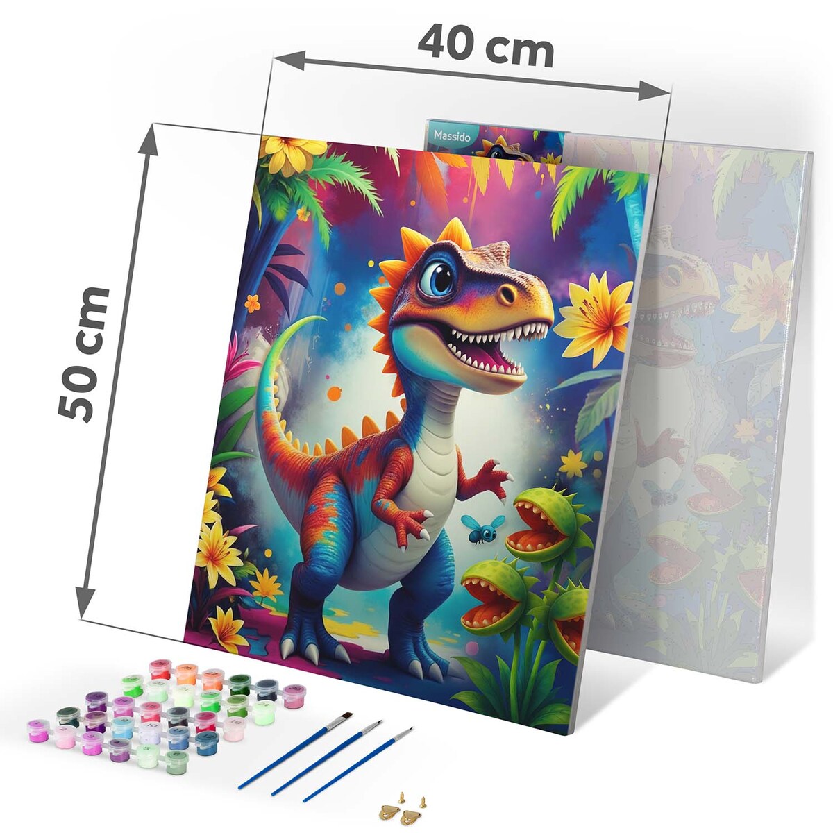 Malowanie po numerach obraz z ramą 40x50 Dino Massido