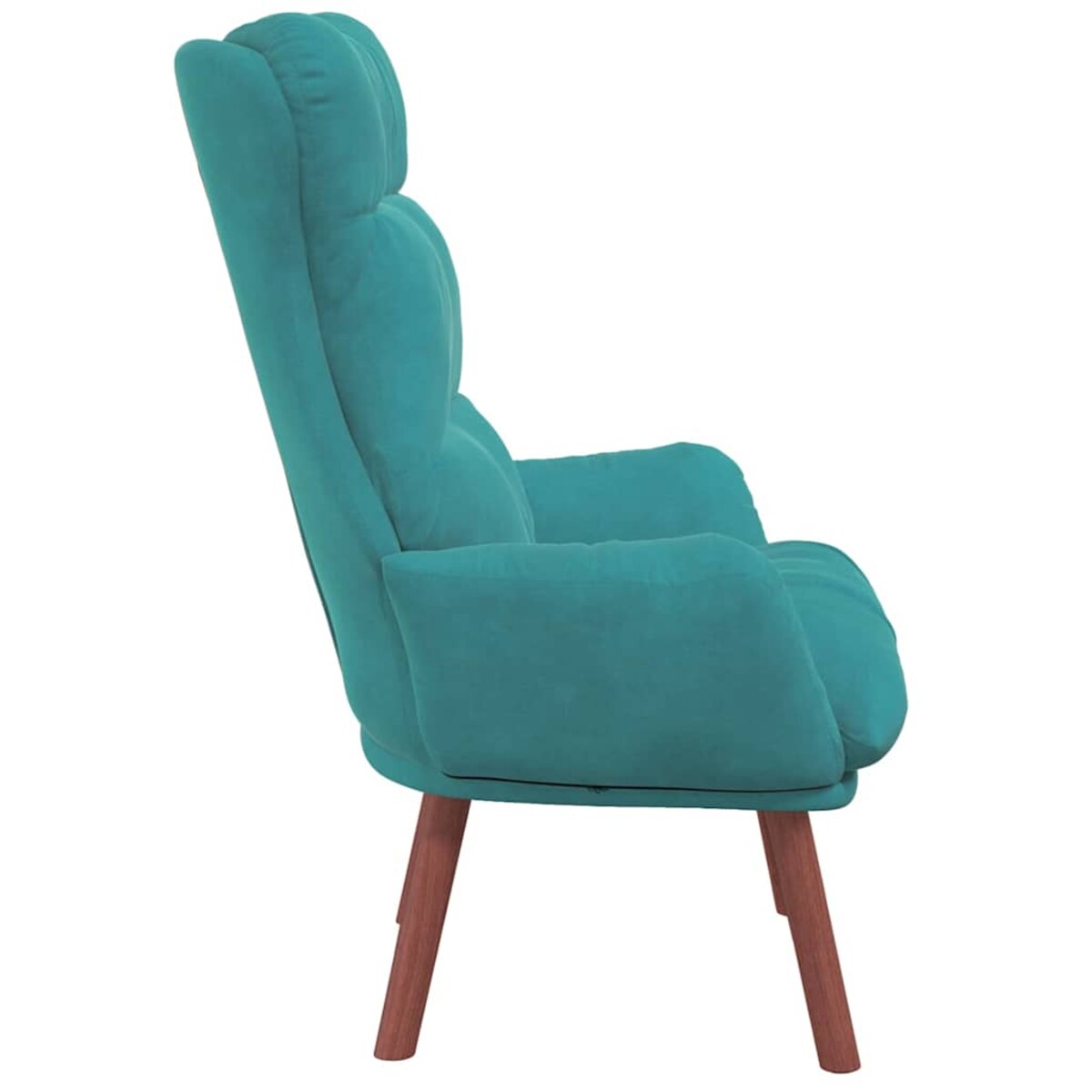 vidaXL Fotel relaksacyjny Turkusowy 69 x 74 x 93 cm Aksamit