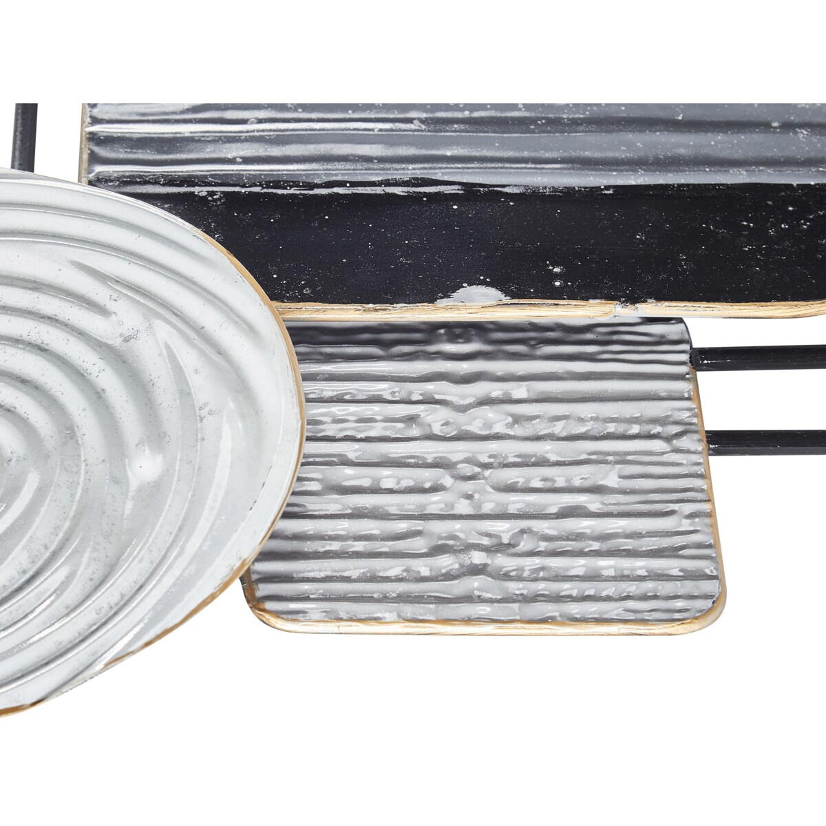 Dekoracja ścienna OVAR Metal 50 cm Szary