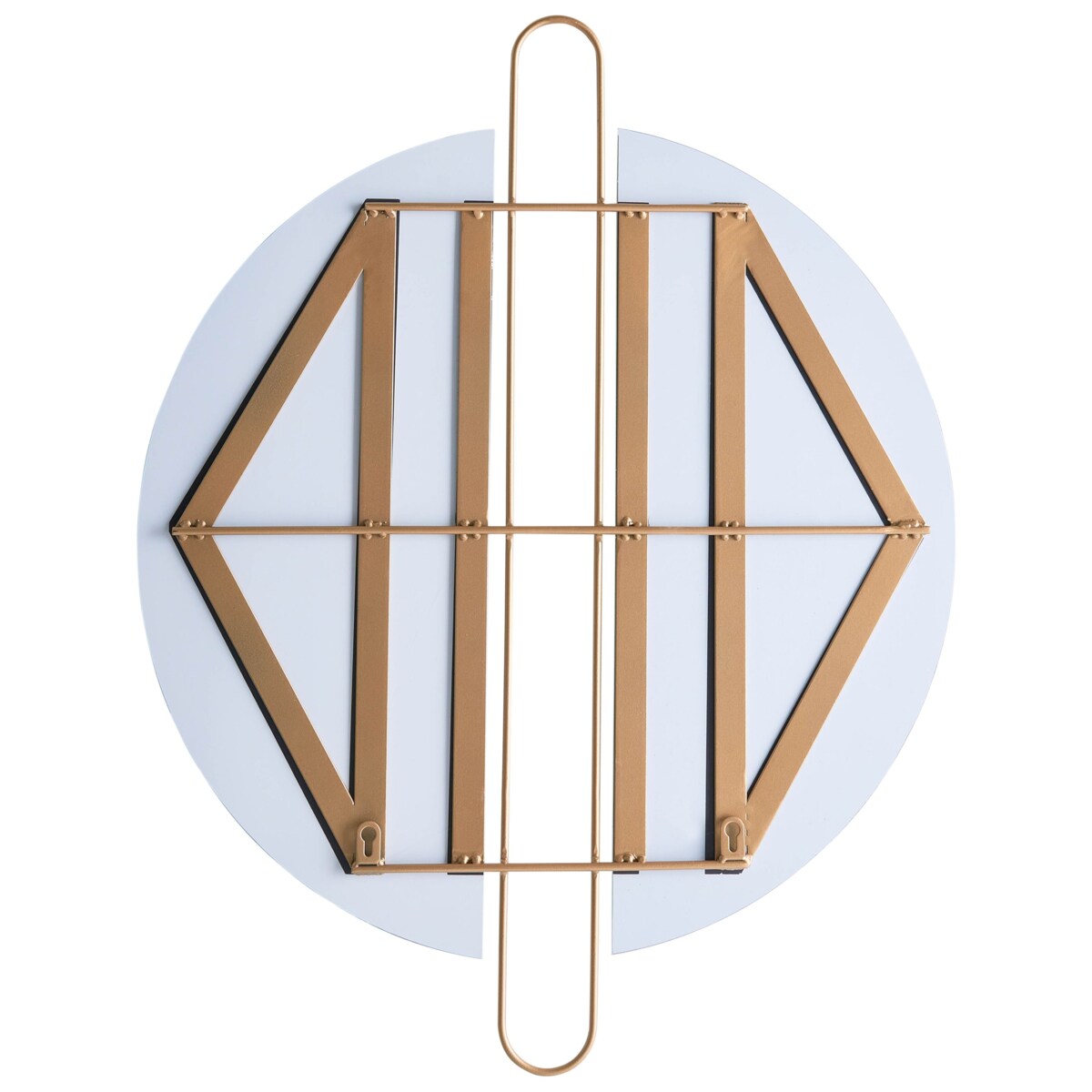 Lustro ścienne ATTIN 52 cm 65 cm Złoty