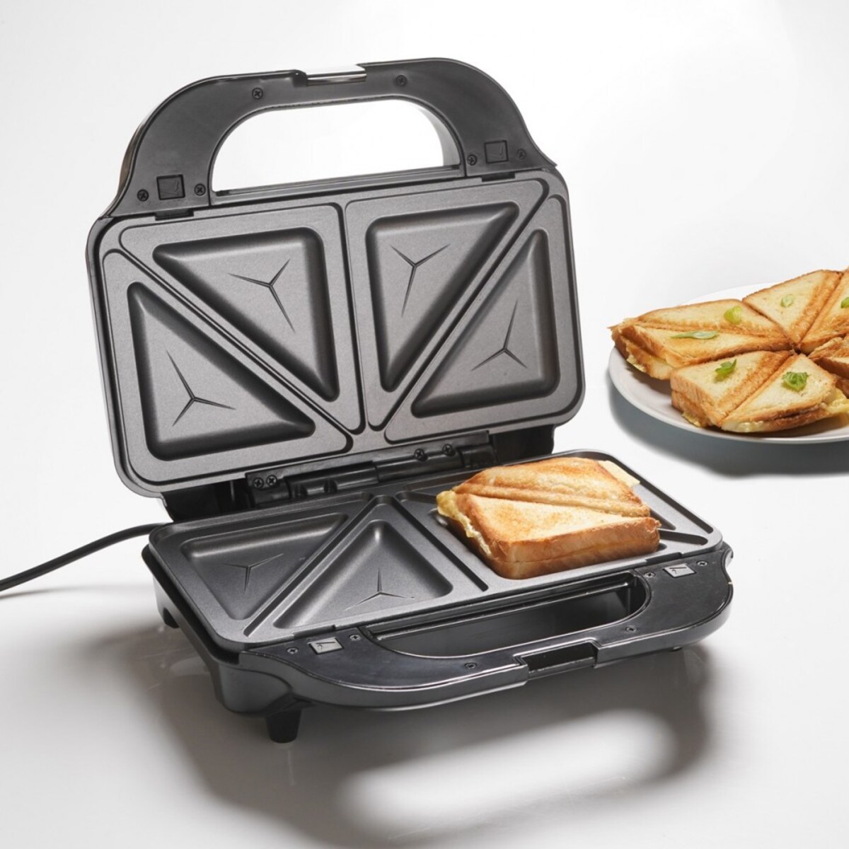 Opiekacz 3 w 1, 900W, , wymienne wkłady, gofry kanapki grill, TIROSS