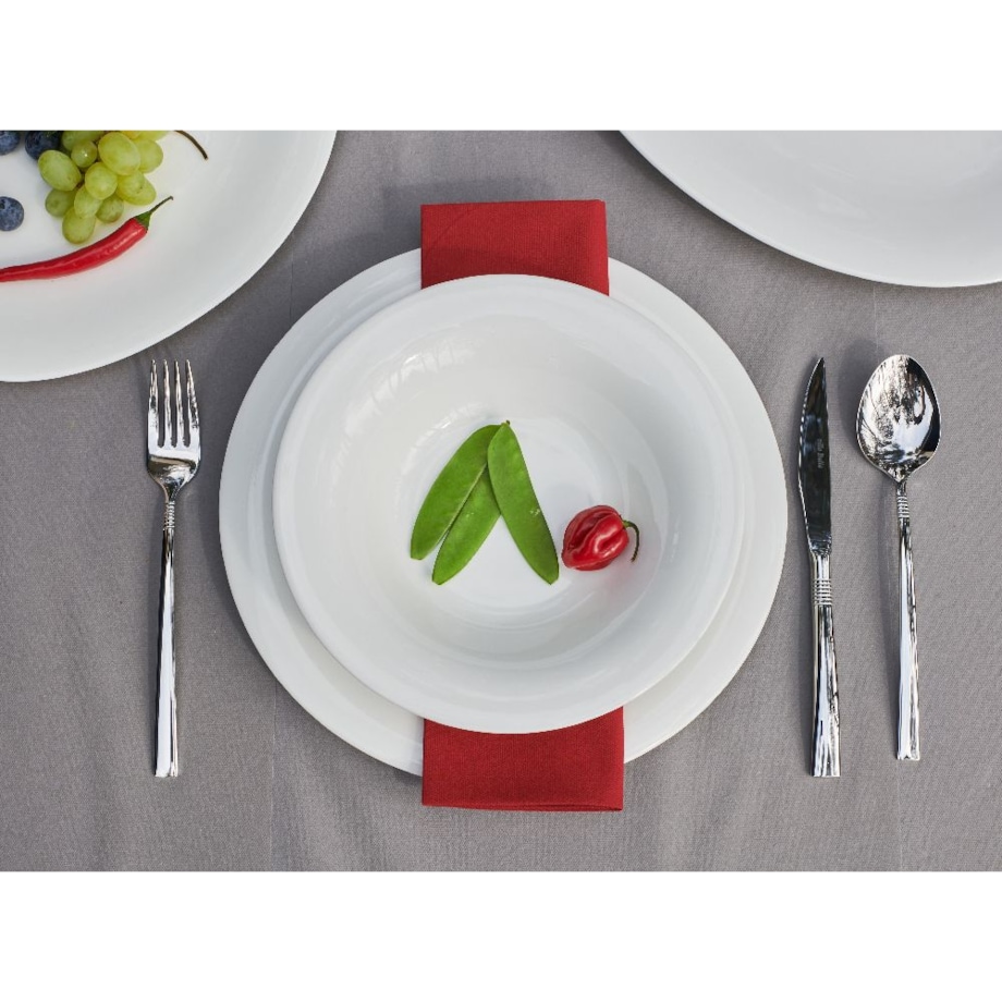 VILLA ITALIA Talerz płytki porcelanowy 28 cm NAOMI WHITE