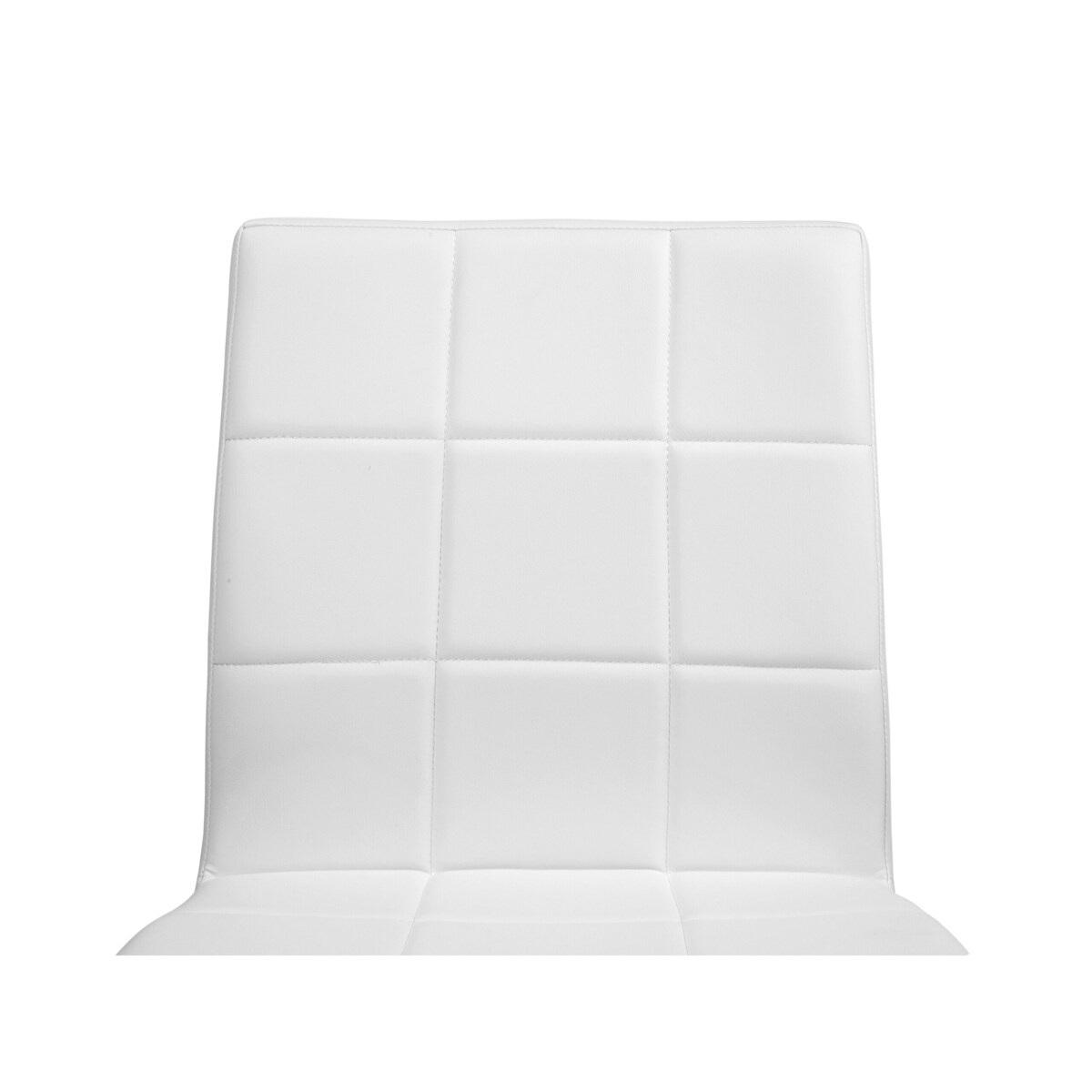 Zestaw 2 krzeseł do jadalni ekoskóra biały KIRON