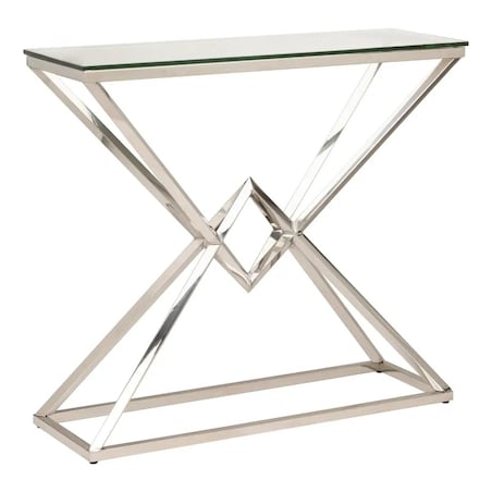 Szklany stolik kawowy Grand GR-C1590S Cosmolight srebrny przezroczysty