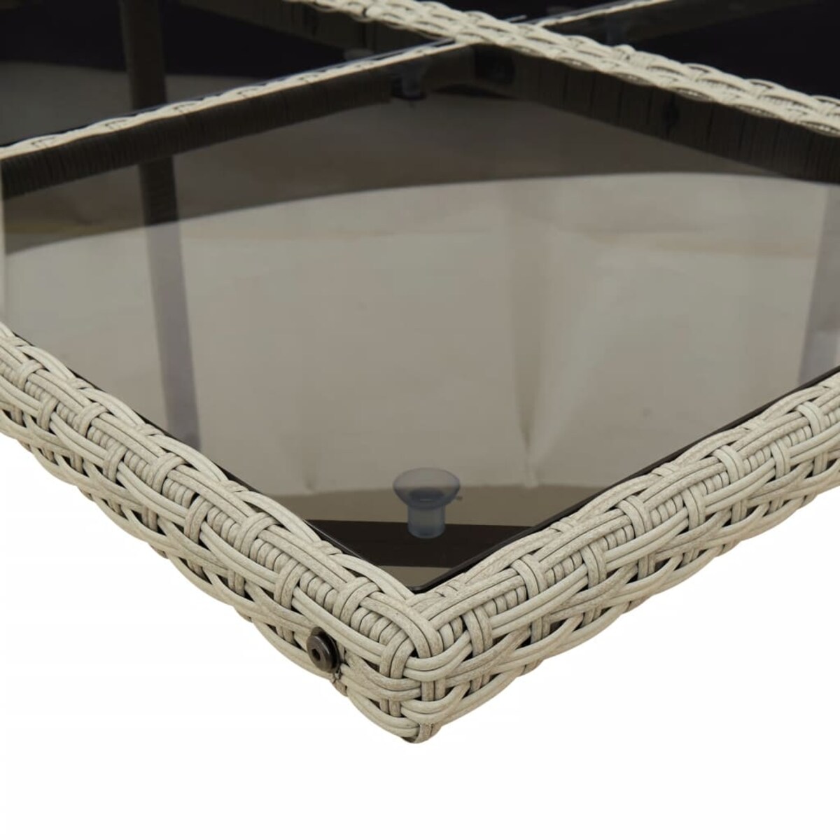 vidaXL 5-cz. zestaw mebli ogrodowych z poduszkami, jasnoszary