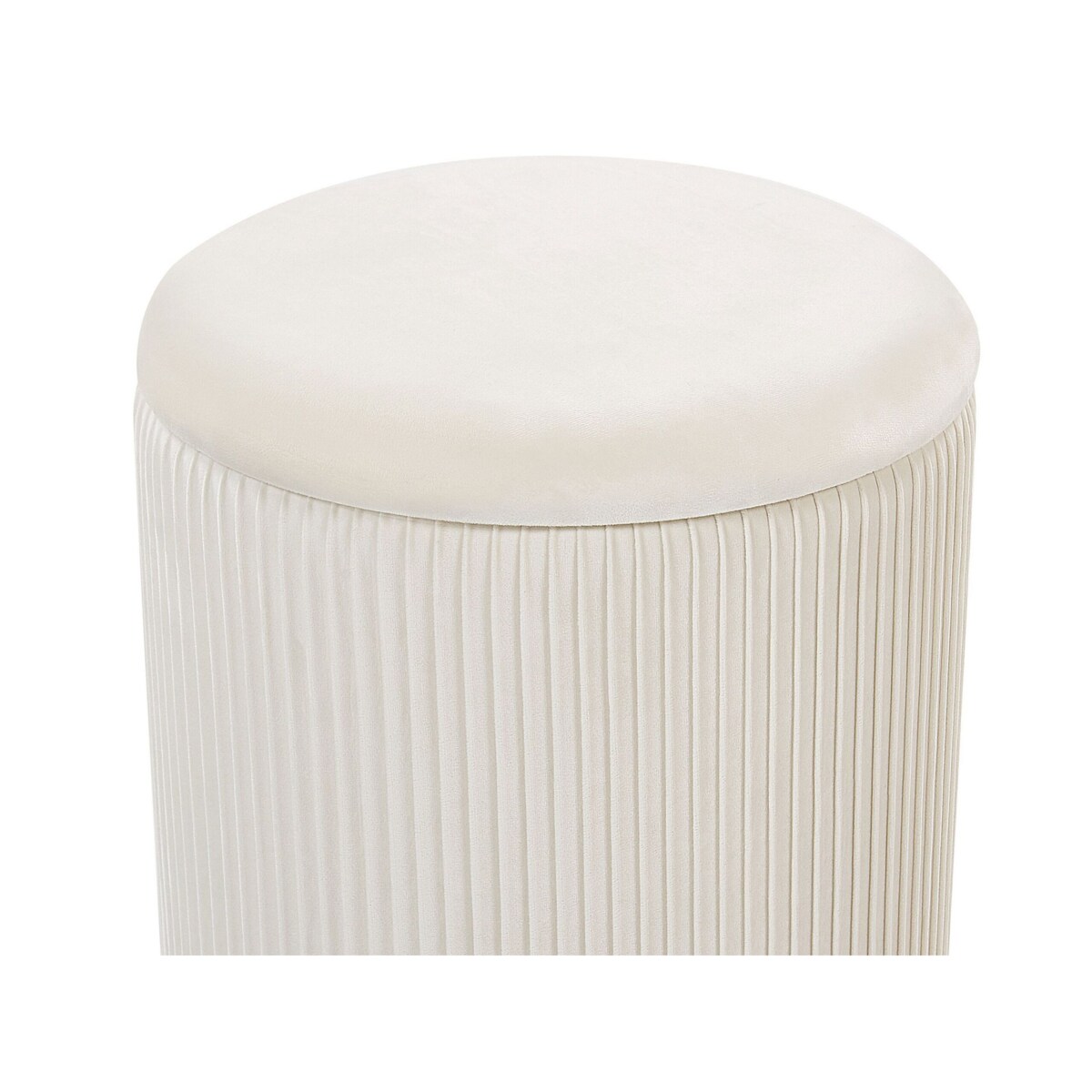 Zestaw 2 pufów ze schowkiem biały MIRAMAR