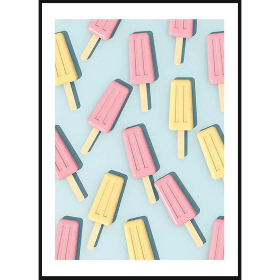 Poster Story, Plakat, Obraz - Pastelowe Lody, wymiary 42 x 60 cm