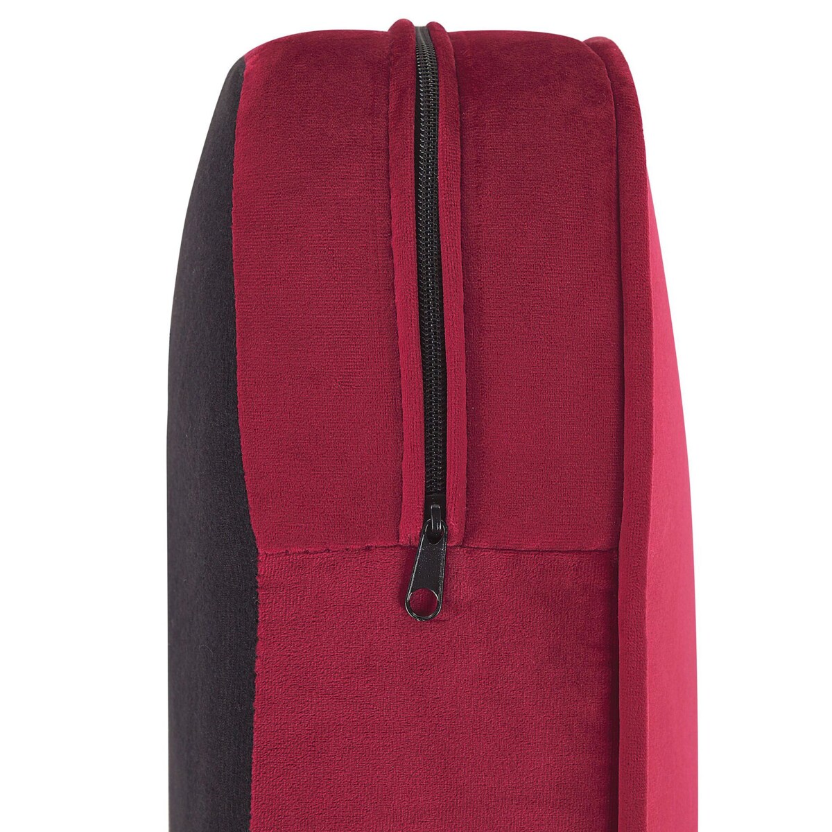 Fotel welurowy czerwony CHESTERFIELD