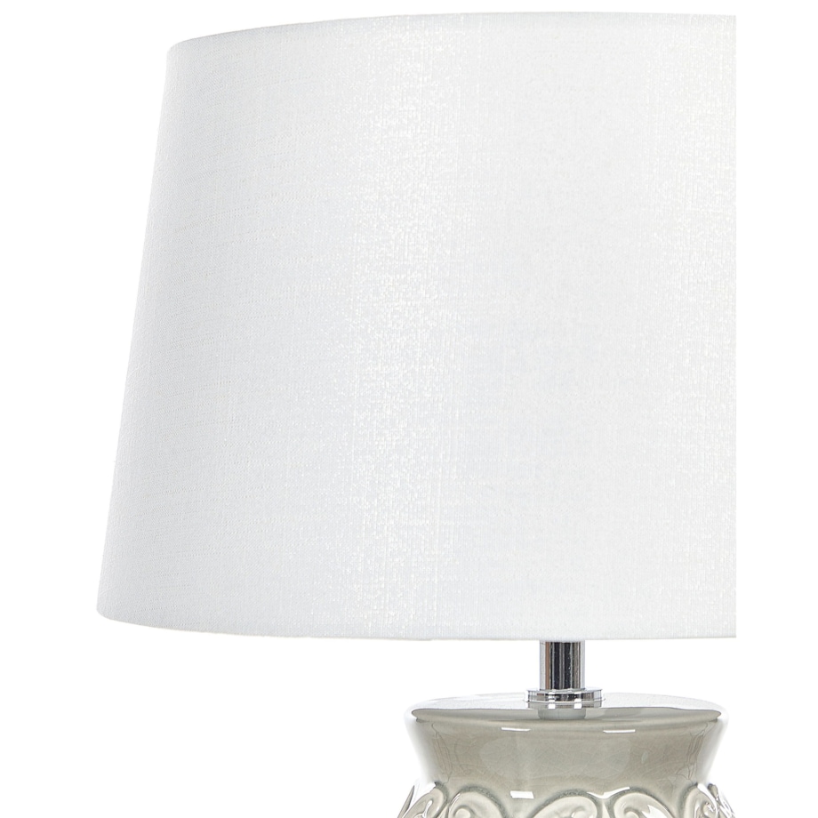 Lampa stołowa ceramiczna szara KHOPER