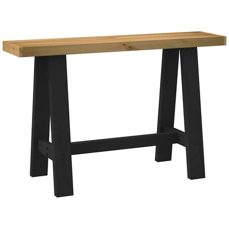 vidaXL Stolik konsolowy, NOAIN, 120x30x75 cm, lite drewno sosnowe