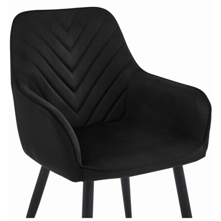 Krzesło Do Jadalni Kuchni Salonu Nana Czarne