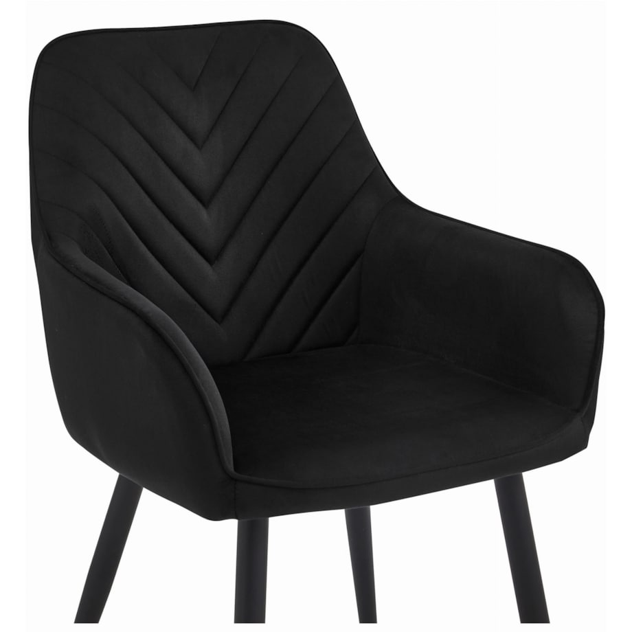 Krzesło Do Jadalni Kuchni Salonu Nana Czarne