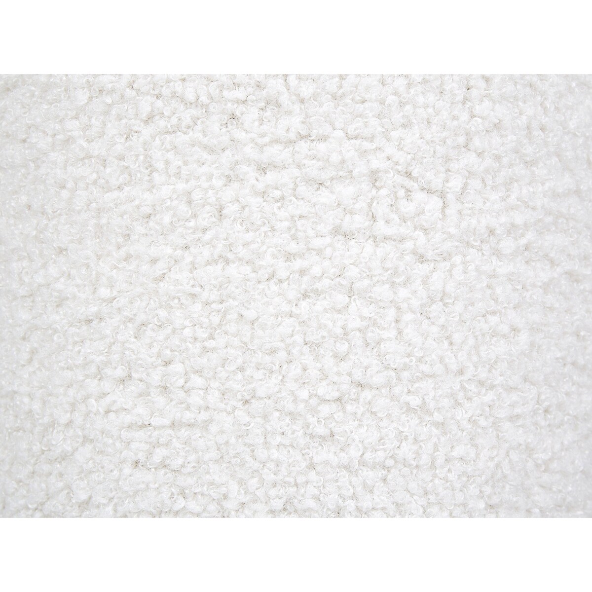 Puf boucle 45 cm biały TIOGA